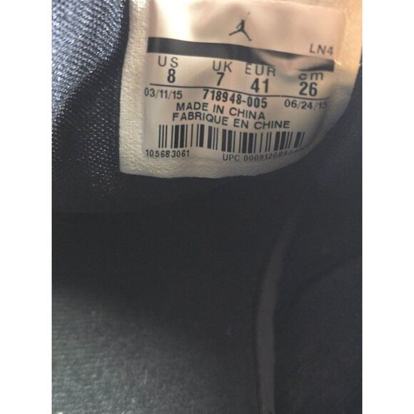 Nike Air Jordan Future Low Gamma  Athletic Shoes 718948-005 Black Mens Size 8 - Picture 9 of 9